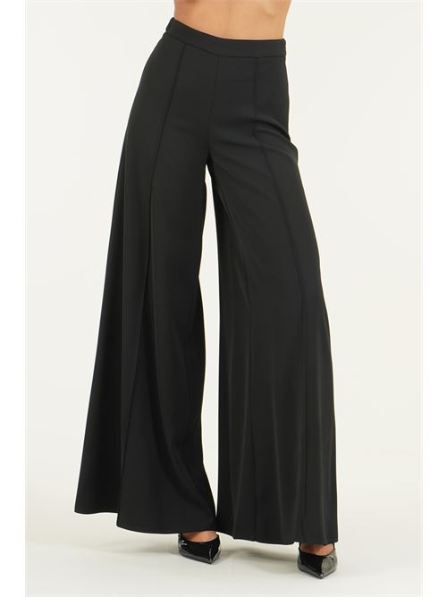 Pantalone palazzo in cady Simona Corsellini | A26CPPA00901NERO
